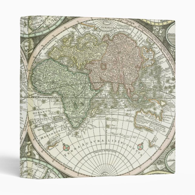 Map of the World | 1744 3 Ring Binder (Front/Spine)