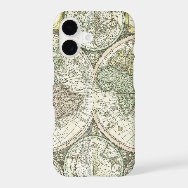 Map of the World | 1744 Iphone Case (Back)