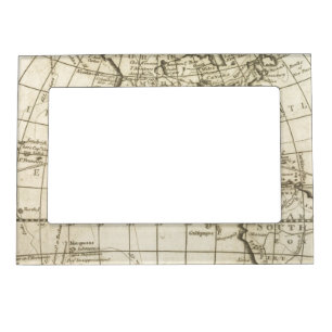 Map of the World 2 2 Magnetic Photo Frame