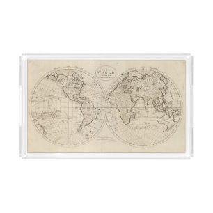 Map of the World 2 Acrylic Tray
