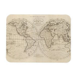 Map of the World 2 Magnet