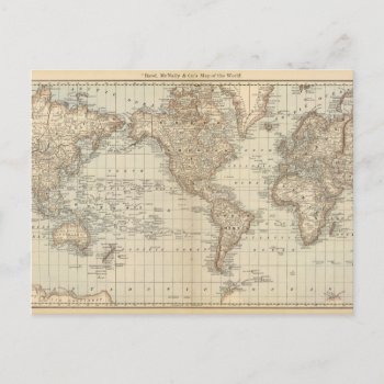 Map Of The World 2 Postcard by davidrumsey at Zazzle
