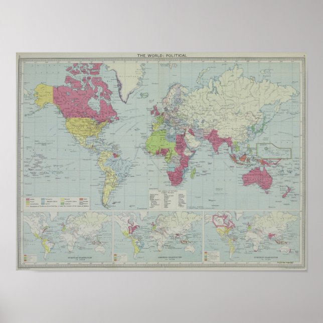 Map of the World 2 Poster (Front)