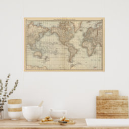 Map of the World 2 Poster | Zazzle