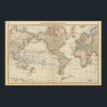 Map of the World 2 Poster<br><div class="desc">Map of the World. By Rand McNally and Company (187). Published by ''Chicago: Rand McNally''.</div>