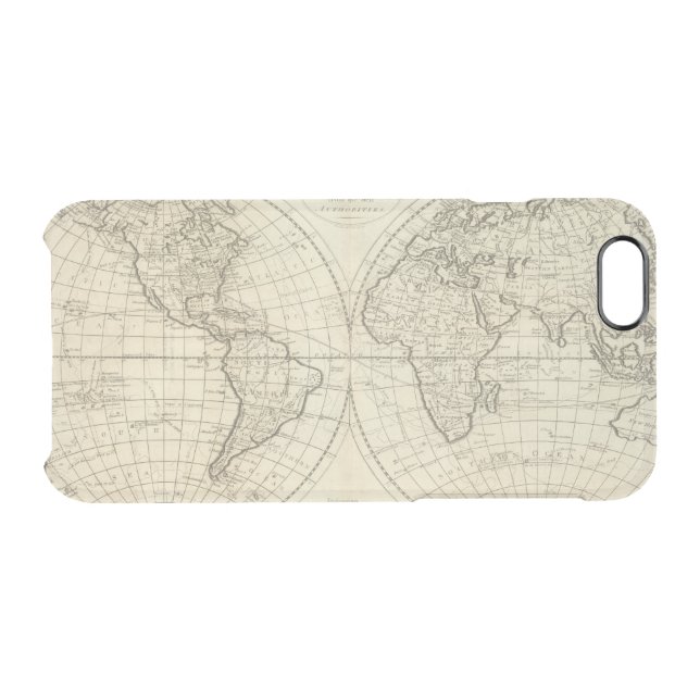 Map of the World 2 Uncommon iPhone Case (Back Horizontal)
