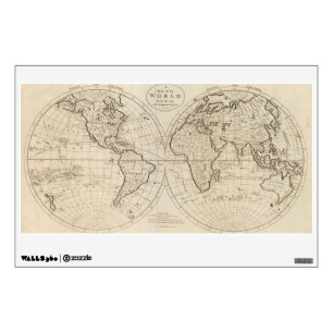 Map of the World 2 Wall Decal