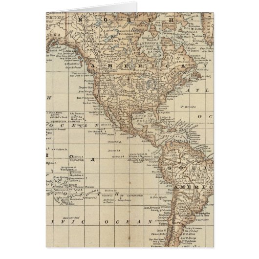 Map of the World 3 Cards (Front)