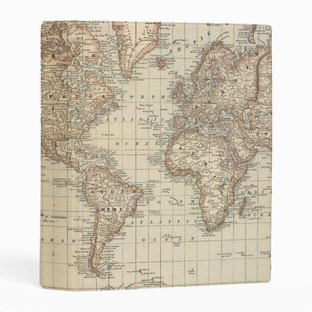 Map of the World 3 Mini Binder (Front/Spine)