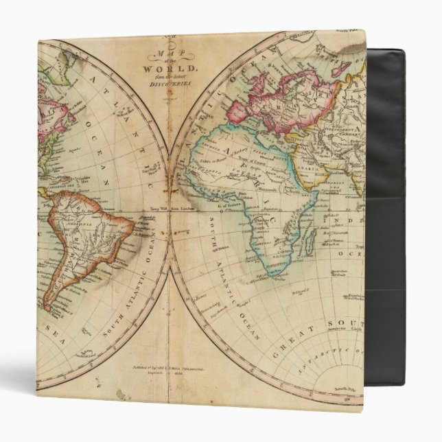 Map of the World 3 Ring Binder (Front/Inside)