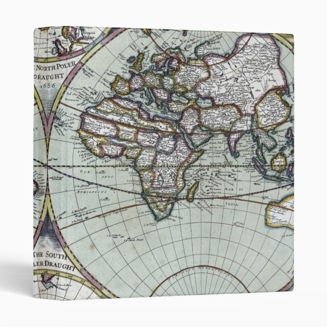 Map of the world 3 ring binder (Front/Spine)