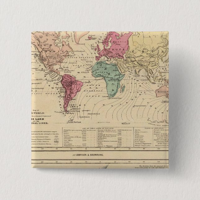 Map of The World Button (Front)