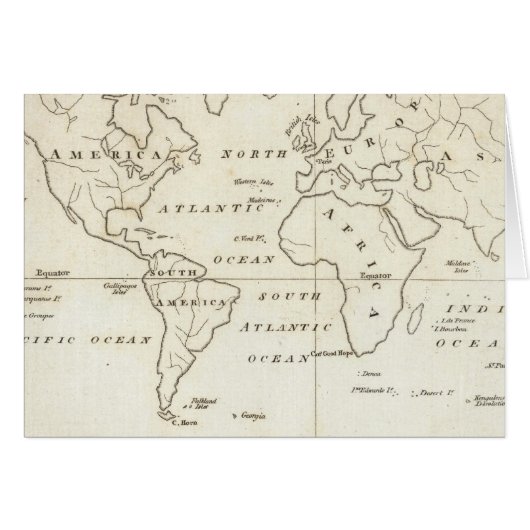 Map of the World Cards (Front Horizontal)