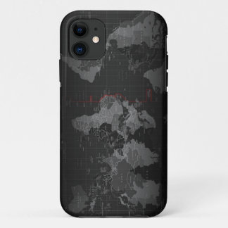 Map of the world iPhone 11 case
