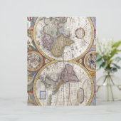 Map of the world from 1626 (Standing Front)