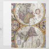 Map of the world from 1626 (Front/Back)