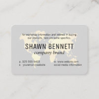 Map of the World (Gold) Variation Business Card
