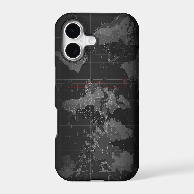 Map of the world iphone case (Back)
