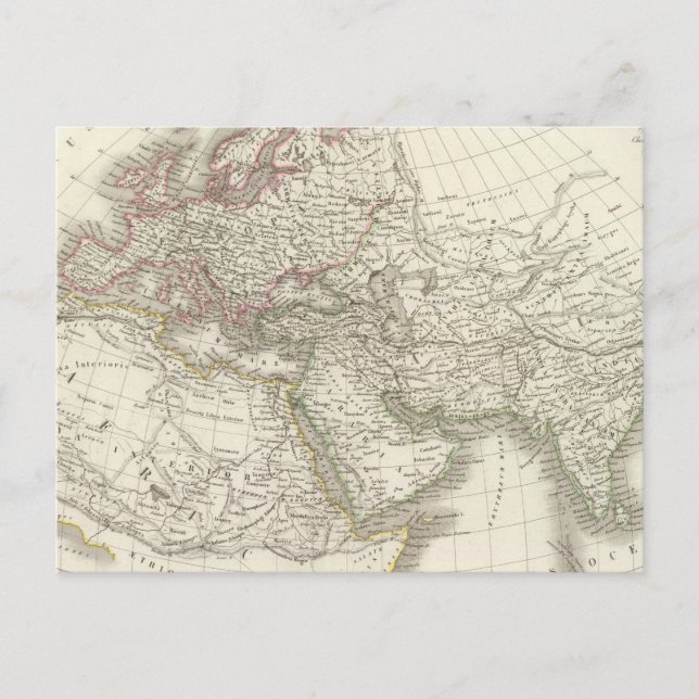 Map of the World known to the ancients Postcard (Front)