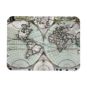Map of the world magnet