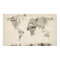 Map of the World Map from Old Postcards