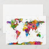 Map of the World Map Watercolor (Front/Back)