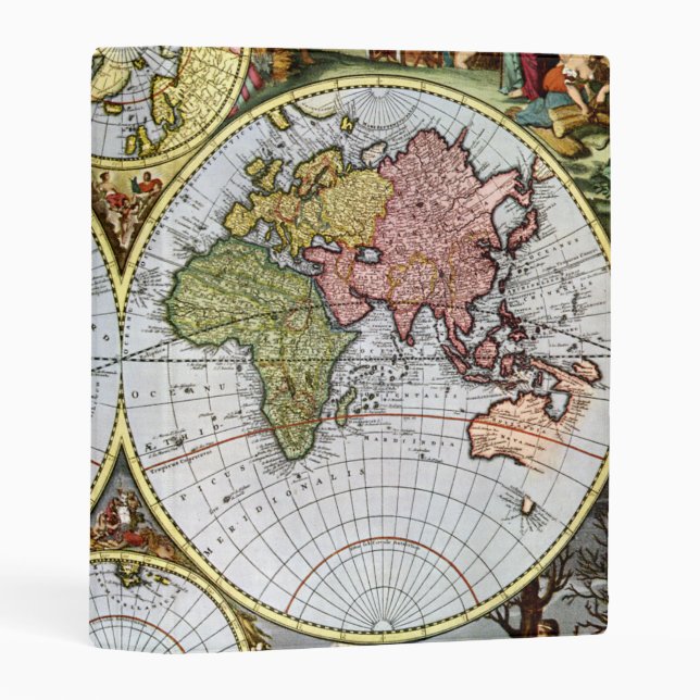 Map of the World Mini Binder (Front/Spine)