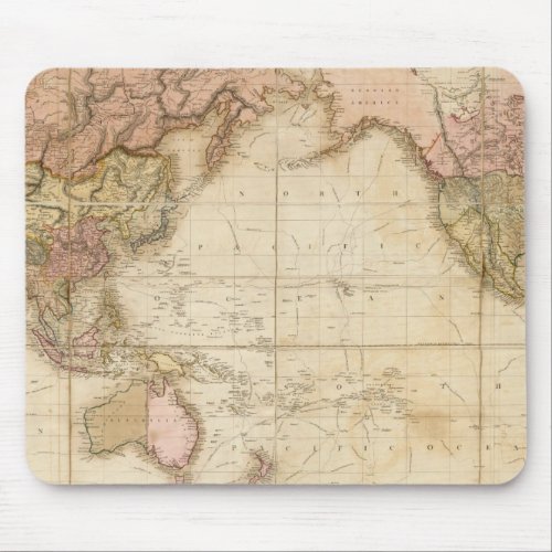 Map of the world mouse pad