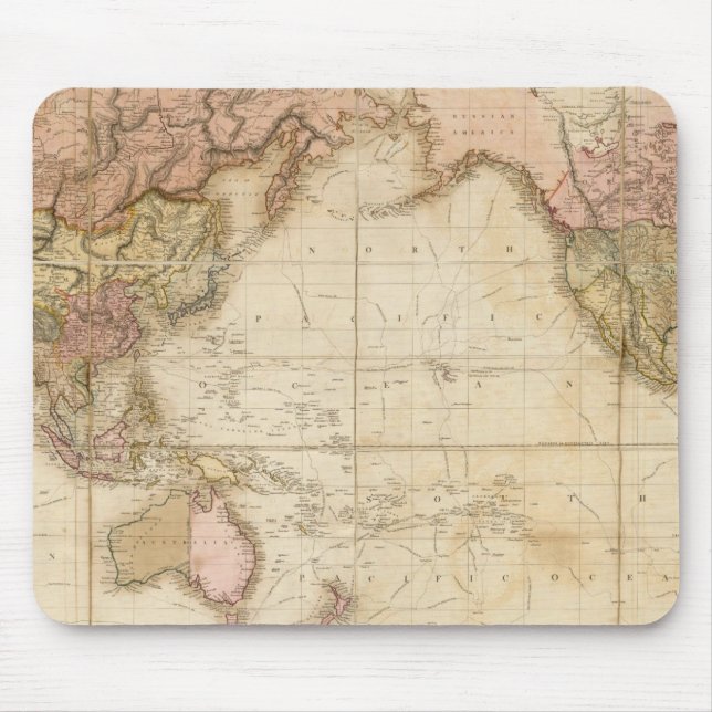 Map of the world mouse pad (Front)