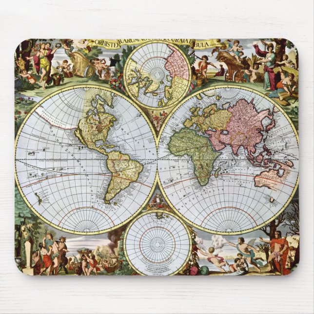 Map of the World Mouse Pad (Front)