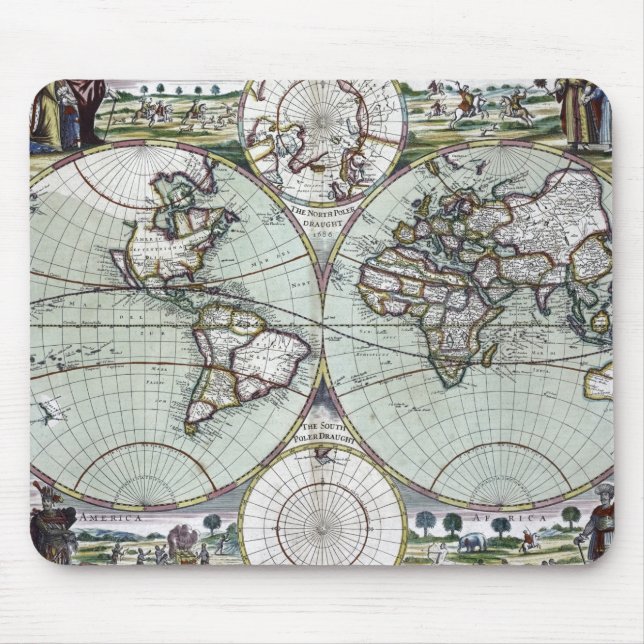 Map of the world mouse pad (Front)