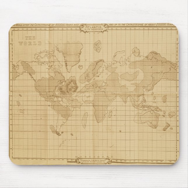 Map of the world mouse pad (Front)