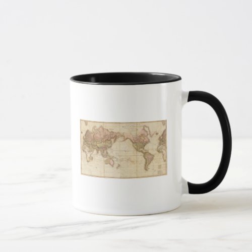 Map of the world mug