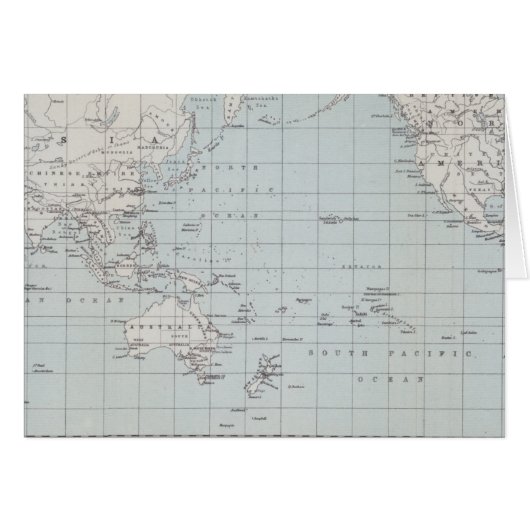 Map of the World on Mercator's Projection Cards (Front Horizontal)