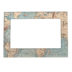 Map of the world on Mercator's projection Magnetic Frame