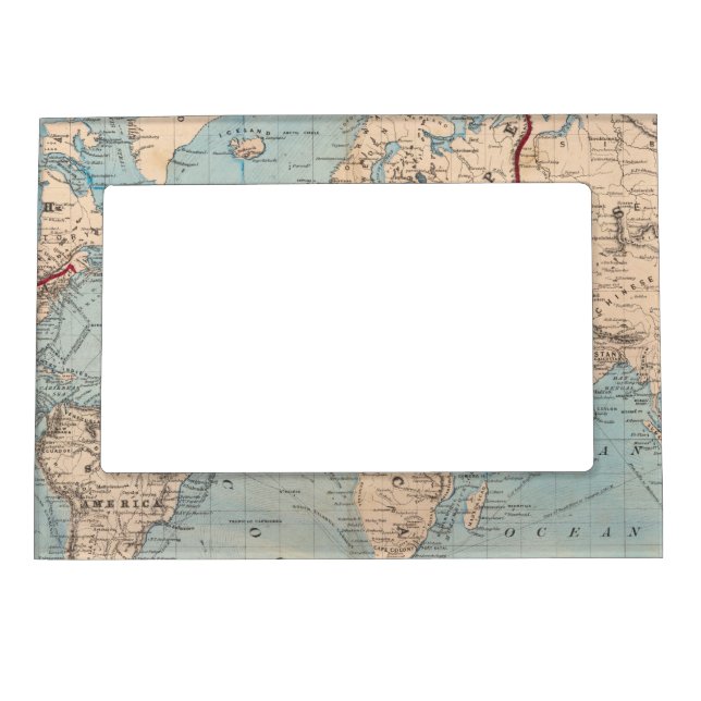 Map of the world on Mercator's projection Magnetic Frame (Front)