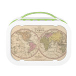 Map Of The World on the Globular Projection 2 Lunch Box