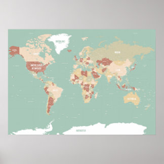 Map of the World! Poster