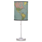 Map of the World Table Lamp (Front)