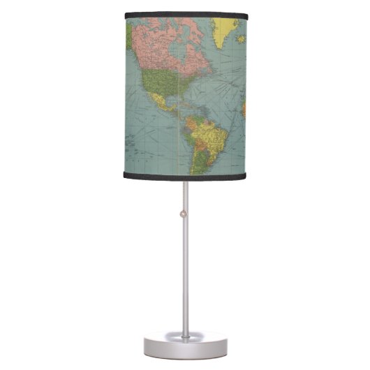 Map of the World Table Lamp (Front)