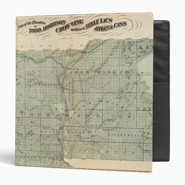 Map of Todd, Morrison, Minnesota Binder (Front/Inside)
