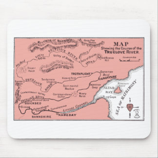 Map of Truelove River Mousepad