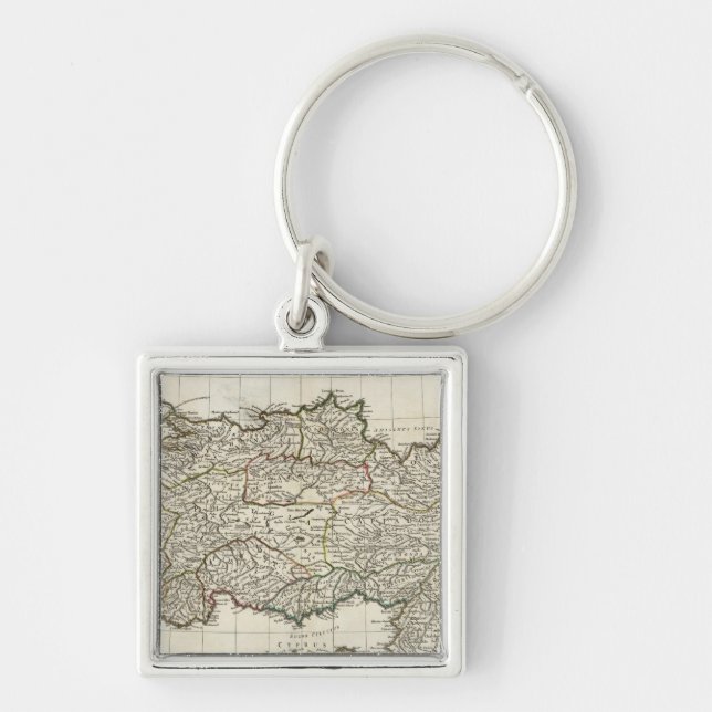 Map of Turkey Keychain (Front)