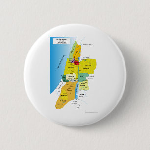 Map of Twelve Tribes of Israel from 1200 to 1050 A Button