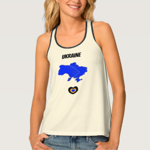 Map of Ukraine Tank Top