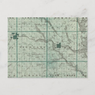 Map of Union County, State of Iowa Postcard
