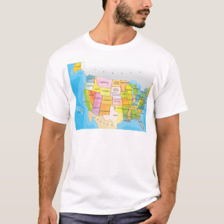Map of USA States T-Shirt