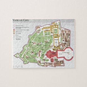 Map of Vatican City Jigsaw Puzzle