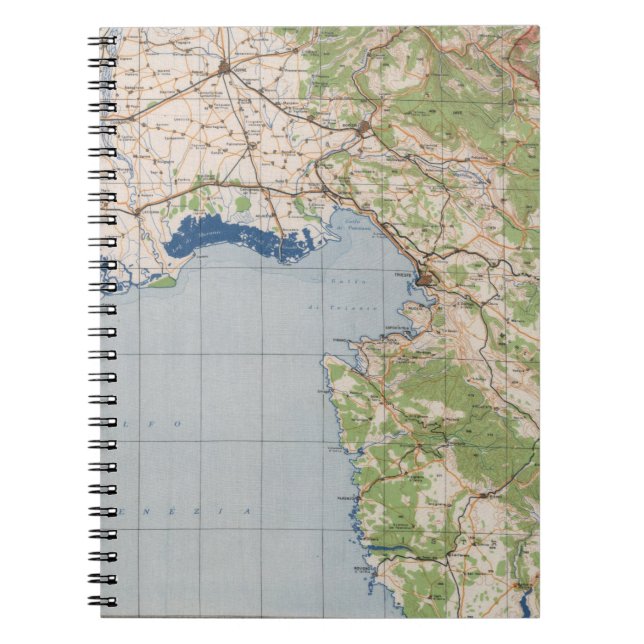 Map of Venice, Italy Notebook (Front)