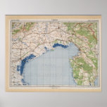 Map of Venice, Italy Poster